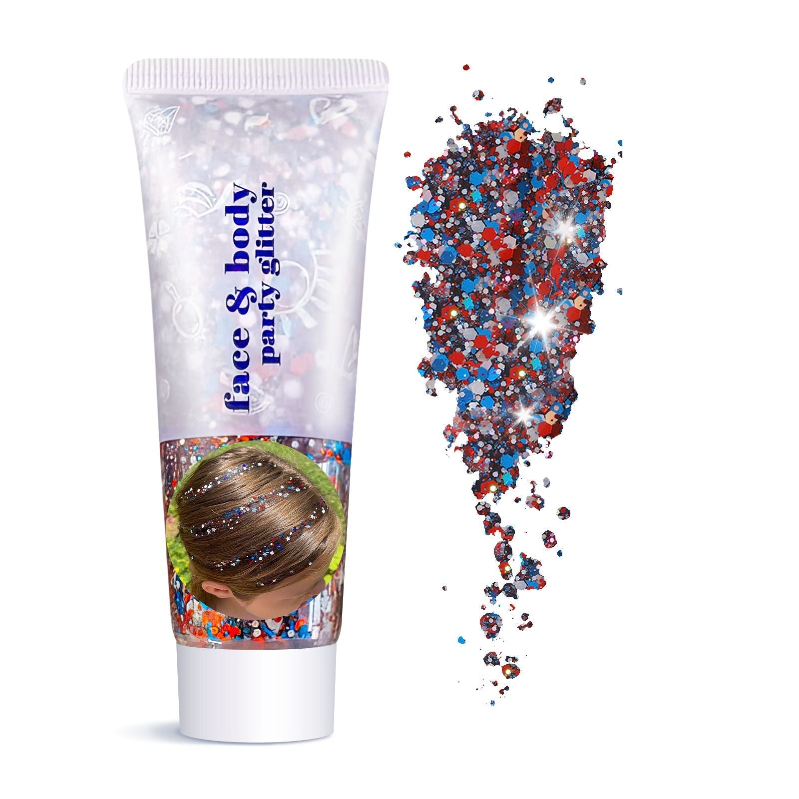 Body Face Glitter Makeup