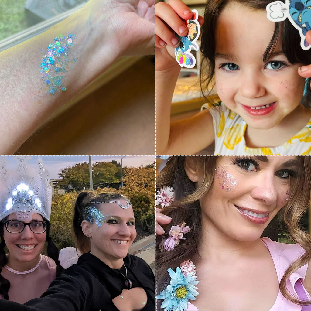 Body Face Glitter Makeup