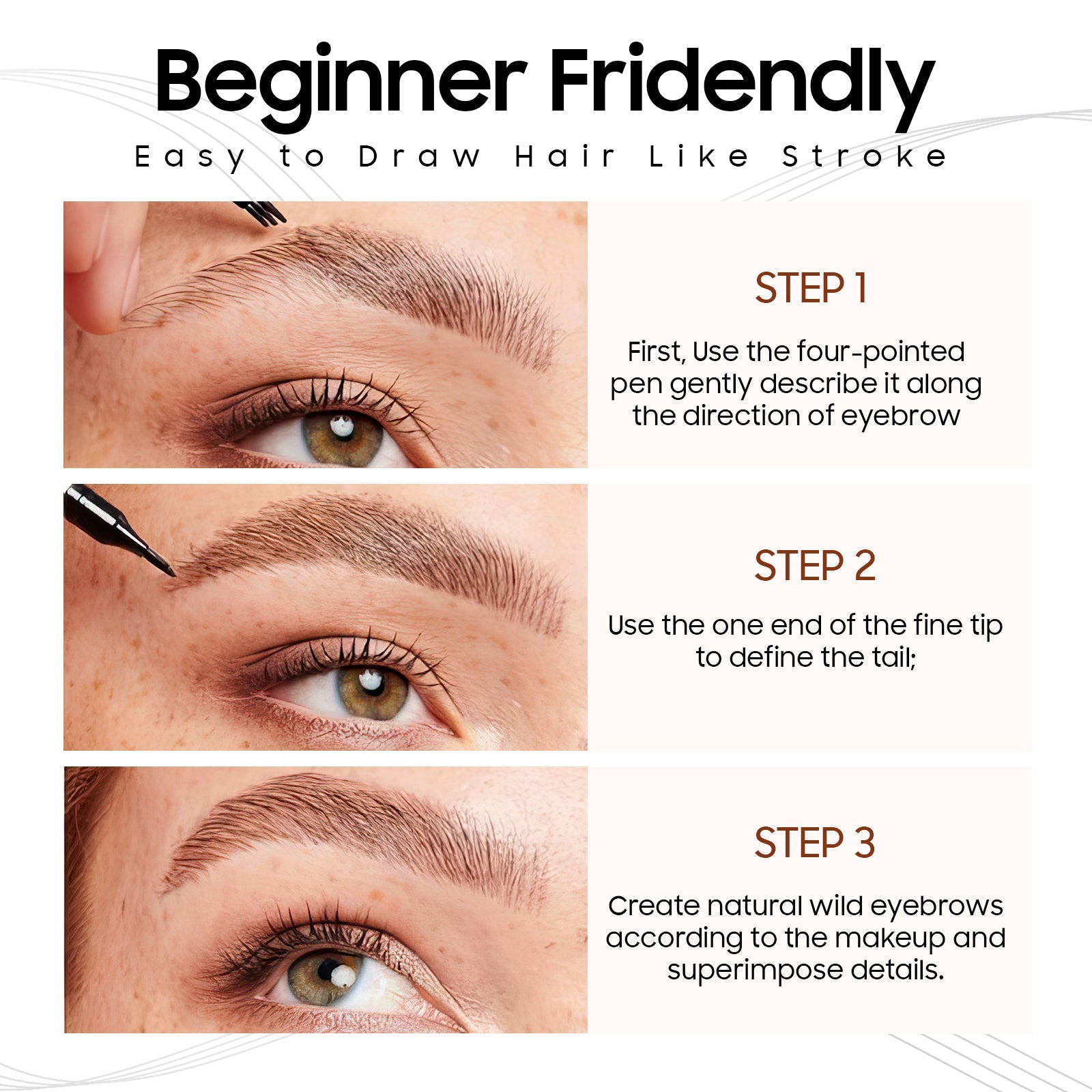 2-in-1 Dual-Ended Eyebrow Pencil with Brush