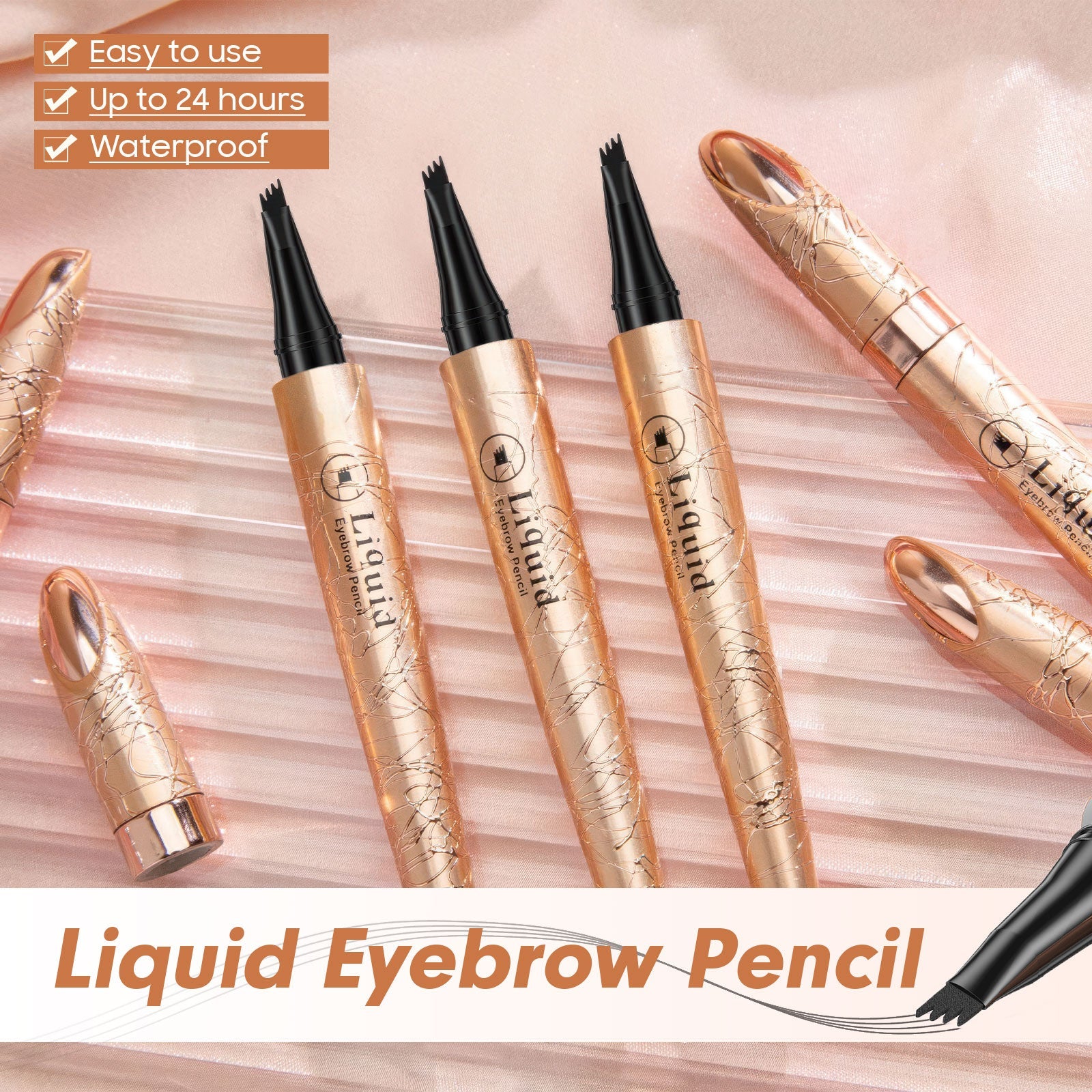 Long-Lasting Waterproof Eyebrow Pencil