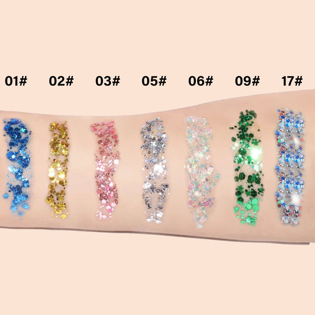 Body Face Glitter Makeup