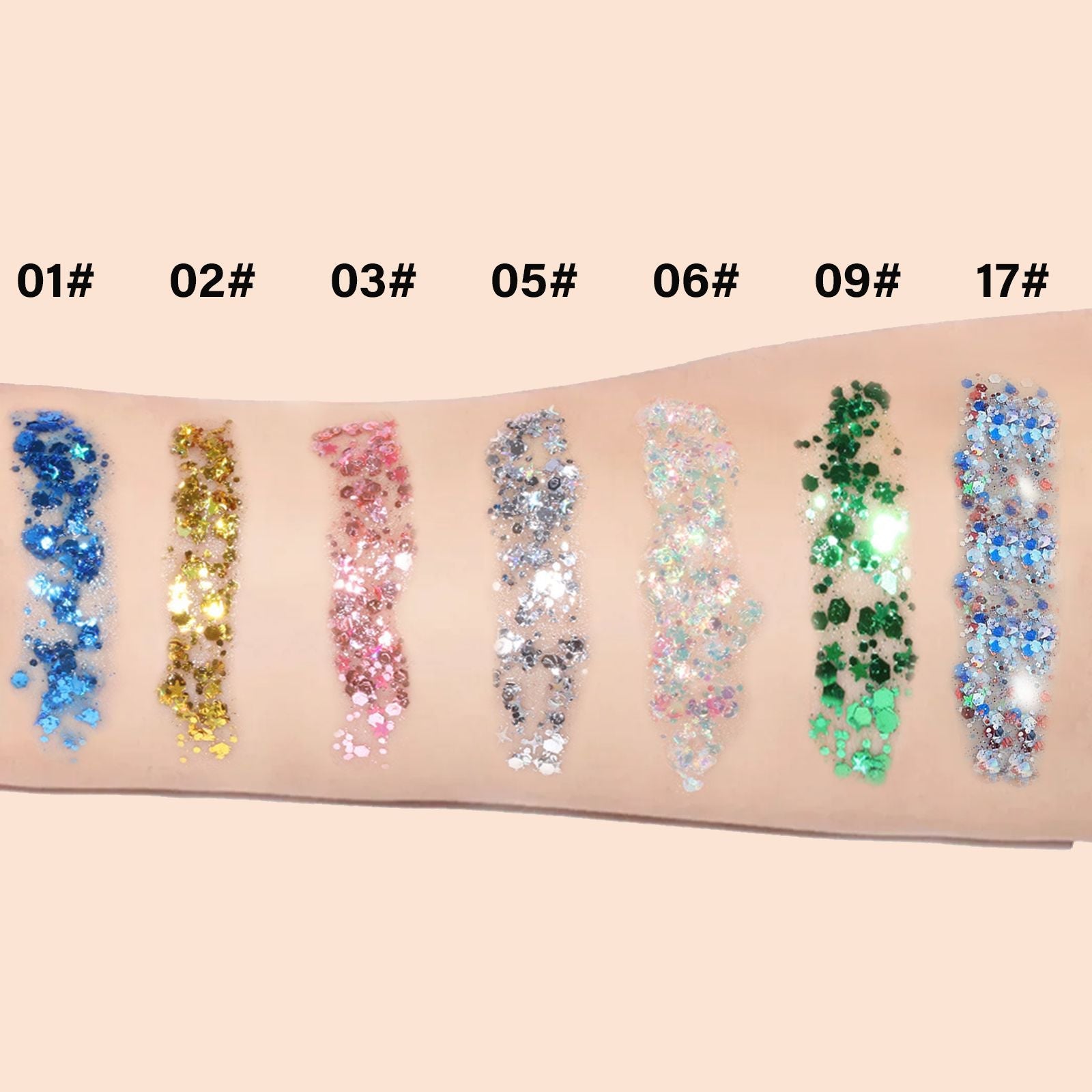 Body Face Glitter Makeup