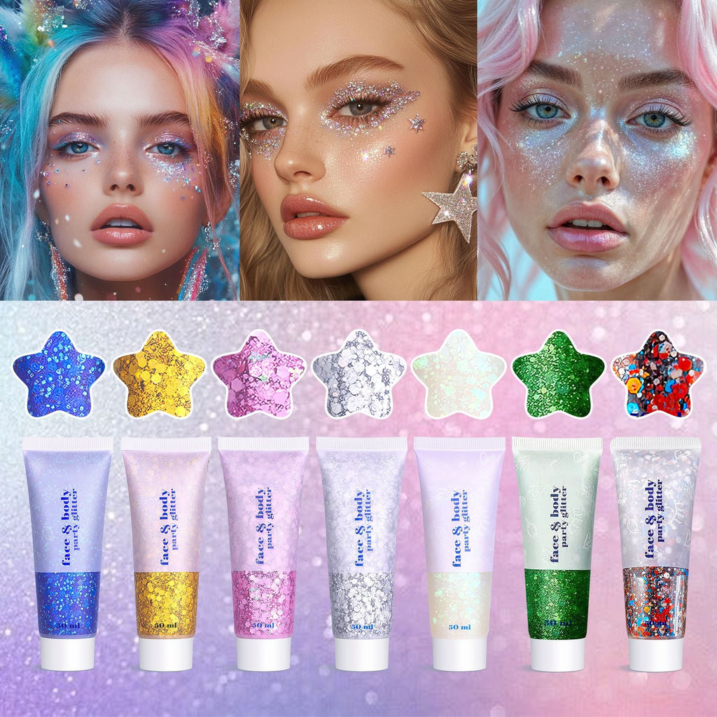 Body Face Glitter Makeup