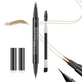 2-Fork Eyebrow Pencils Waterproof Long-Lasting
