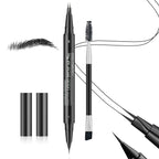 2-Fork Eyebrow Pencils Waterproof Long-Lasting